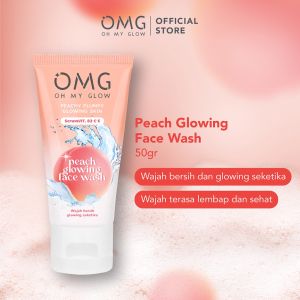 𝗝𝗨𝗡𝗞𝗜𝗘 𝗠𝗔𝗞𝗘𝗨𝗣 - OMG Oh My Glow Peach Glowing Face Wash 9g& 50g