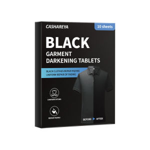 10pcs Black Laundry Tablet Black Fabric Dye Long‑Lasting For Fading Repair Of Black Garments