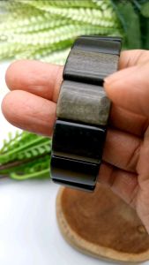 天然高级金曜石手排 20mm (附证书/With Cert) Natural High Grade Golden Obsidian Bangle