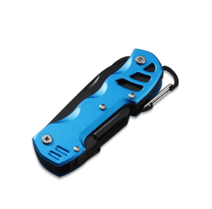 12-IN-1 Multi-tool Pocket Knife Buckle Hanger Tool Set Foldable Multifunctional Tool with Opener Knife Screwdriver File