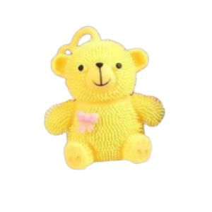 Mainan Bola Lampu Yoyo Karet Ubur Bentuk Beruang Teddy Lucu Happy Led