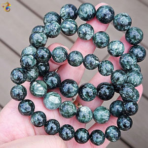 Collection Grade Green Seraphinite Bracelet