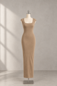 BAZAAR PLAZA MAXENE MAXI DRESS  COTTON SPANDEX FABRIC WOMEN  SALE