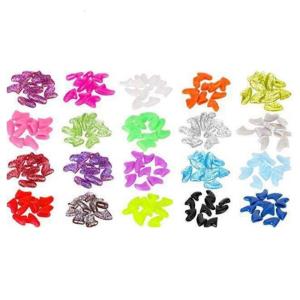 200PCS đầy màu sắc mèo claw bị bảo vệ móng thú cưng bao gồm đồ nội thất bảo vệ con chó Nail bao gồm cho trong nhà cung cấp chải lông thú cưng