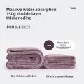 Thick Double Layer Absorbent Quick Dry Non-Shedding Women's Hair Cap Cute Adult Bath Cap for Home Use Hair Towel Accessory. 