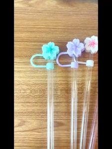 Reusable Silicone Straw Toppers Dustproof Straw Covers Cap for Stanley Tumblers Cups Bottles PH