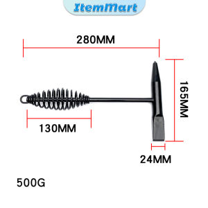 ItemMart 300g 500g Spring Handle Welding Chipping Hammer Industrial Grade Welding Hammer Welding Hammer Slag Hammer