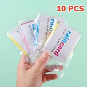 10 PCS Card Raincoat Disposable Portable Raincoat Hooded Whole Body Rain Cover Thickened Adult Size