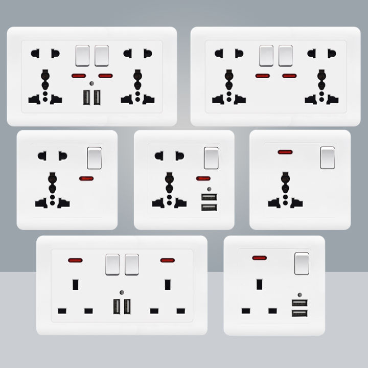 Viswe Switch Socket Power Socket Usb Socket 3 Pin Socket Wall Socket 