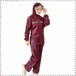 Waterproof Jacket Full Body Protection Against Heavy Rain High Temperature Embossing Raincoat