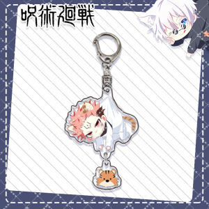 L67 Anime Jujutsu Kaisen Keychain Keyring Pendant Yuji Megumi Itadori Gojo Satoru Cartoon Acrylic Key Chain Bag Accessories L