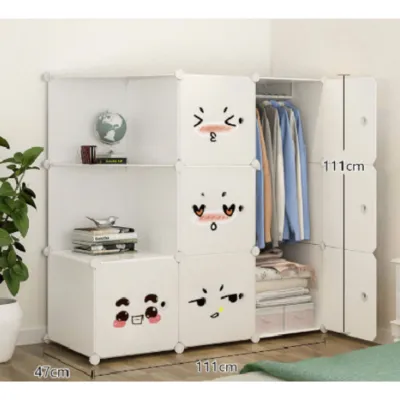 Tủ nhựa ghép 9 ngăn có 2 góc xéo