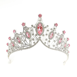 Beautiful Stylish Crystals Crown Headband Decoration Accessory for Adding Elegant Weddings and Adult Ceremonies