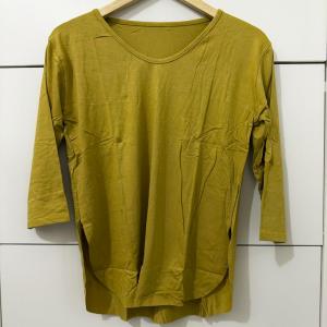 Kaos Wanita Lengan 7/8 Oversize Jumbo Polos | TGA Fashion Grosir
