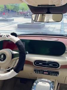 เดือน ที่ต้องการ >ฤดูหนาวการ์ตูนรถพวงมาลัยฝาครอบล้อตุ๊กตาเย็บปักถักร้อยกันลื่นทนต่อการสึกหรอฝาครอบมือจับรถน่ารักอุปกรณ์รถหญิง * hdgfdg