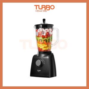 Turbo Blender Veloce Plastik 2 Liter EHM8001 350 Watt Jar Besar 5 Mata Pisau Tajam Garansi 3 Tahun Warna Hitam & Merah Food Grade Material Safety Lock