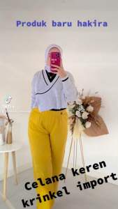 ASHEEQA PANTS CRINKEL MODEL 7/9 PREMIUM