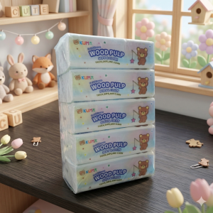NEW KUMA Facial Tissue 4layer 300Sheets Wood Pulp 100% Native Wood Pulp Extractable Good Quality Tha