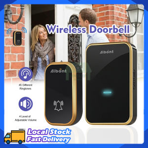 Home DoorBell Wireless Waterproof Strong Signal 150M Remote LED Light 4 Levels Volume Smart Home Ring Bell Cordless Doorbell