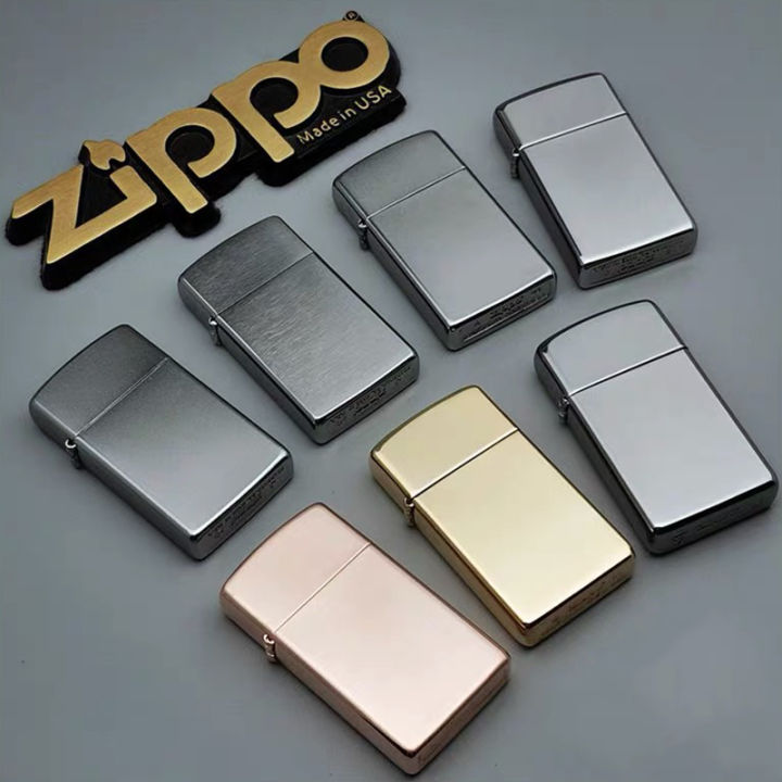 [Fulfilled By Lazada] Zippo Slim Street Chrome Windproof Lighter Zippo 1607（ Lighter Without
