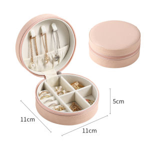 Jewellery Box Travel Organizer Mini PU Leather Storage for Rings Earrings Necklace Jewelry Box Jewelry Organizer Gift