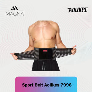 Sabuk Olahraga Aolikes 7996 Alat Bantu Angkat Berat Weightlifting Korset Gym Fitness Support Belt Weight Lifting Dukungan Pelindung Pinggang