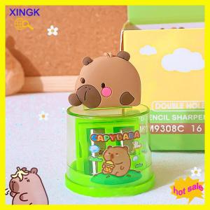 XINGK Kawaii Portable Capybara Pencil Sharpener Creative Cartoon Pencil Sharpener Office School Supplies Student Stationery Gifts