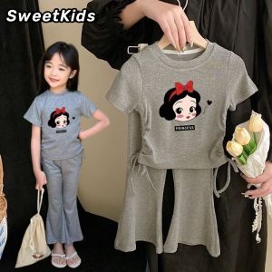 【Sweet Kids Deliver from Perak】 Kanak-kanak Kanak-kanak perempuan perempuan sut selear loceng lengkap dek corak comel bergaya musim panas gaya Korea