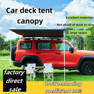 Car Awning Rain-Resistant Sun Shelter Camping Vehicle Side Tent Quick-Install Camping Side canopy
