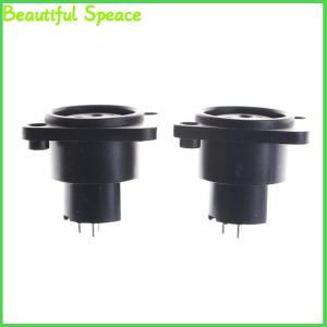 Beautiful 2pcs XLR Female Jack 3 Pin 3-Pole Panel Mount Chassis Socket Connector