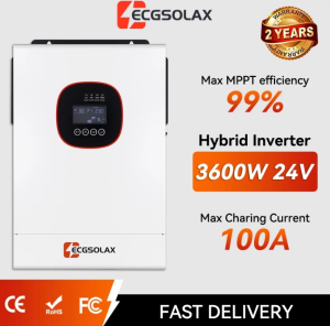 6.5KW Hybrid Solar Inverter Pure Sine Wave 48V Battery Optional Built-in WiFi Grid Tie Off Grid MPPT Solar Inverter Battery-Free Operation