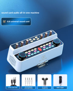 Live Special Sound Card Equipment Full Set Of Mobile Phone Singing Karaoke Audio All-in-one Microphone Family Ktv Desktop