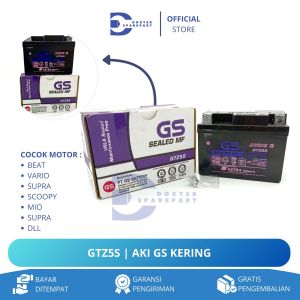 MF GTZ5S AKI KERING ACCU GS ASTRA ORIGINAL MOTOR BEAT / VARIO / MIO / SUPRA / SCOOPY / SPACY