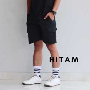 Celana kargo Pendek Pria Cowok Dewasa brodshot cargo Pinggang Karet Kolor Boardshort Cargo Pants Kekinian