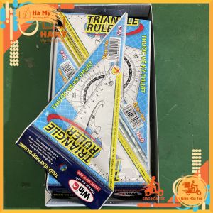 Combo 5 Bộ thước kẻ dẻo eke tam giác WinQ No.6 Cỡ Lớn