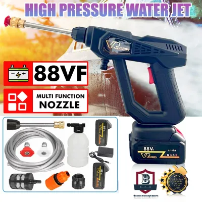 5 Years Warranty Veron Upgraded Version Cordless High Pressure Car Washer Rechargeable Electric Water Foam Machine Water Jet Machine Cuci Kereta Automotive Motor Nozzle Pipe Snow Foam