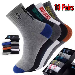 5/10 Pairs Breathable Sports Stockings Men Bamboo Fiber Autumn Winter Men Socks Brand Sweat Absorption Deodorant Business Sox