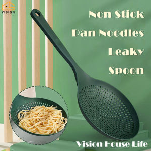 Vision Kitchen Large Scoop Strainer Colander Heat Resistant Long Handle Noodles Scoop Kitchen Tool