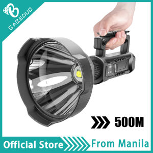 ​Tactical Flashlight Rechargeable 200000 Lumens | Ultra Bright LED Torch Power Bank Waterproof for Outdoor Camping