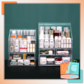 Harga Grosir - Rak Kosmetik Multifungsi /Storage Box Drawer / Rak Kosmetik Akrilik Transparan. 