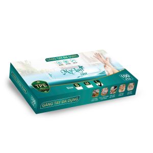 Hộp 100 chiếc găng tay đa dụng Mylan size L (26 x 127 cm) - Chuẩn Công ty Giấy My Lan Việt Nam