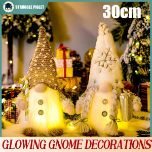 30cm Glowing Gnome Christmas Decorations 2025 Faceless Plush Dolls elf Home Ornaments Navidad New Year