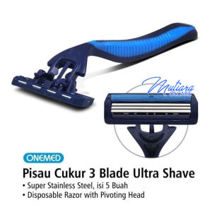 Pisau Cukur Ultra Shave 3 Blade Onemed Pack Isi 5pcs