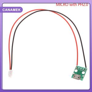 【CANAMEK】 Type-c PCB With Cabel Converter Adapter Micro USB To DIP Female Connector Breakout Board Charging Cable Soldering Board Socket