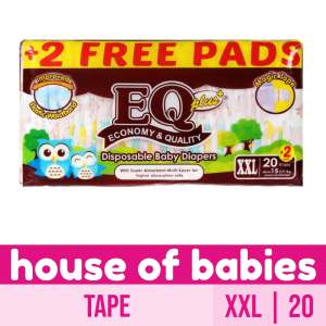 EQ Plus Big Pack XXL 20 - Tape Baby Diapers