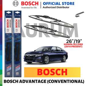 Bosch Advantage Wiper Blade set for Honda Accord 2015 2016 2017 2018 2019 2020 2021 2022 (26/19) 2pcs