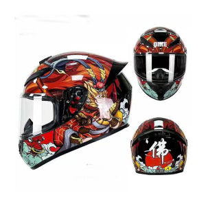 Full Face Motorcycle Helmet model 111 with Lens Stylish Fast Release Racing Helmet Motor