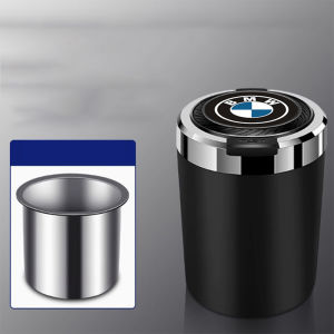 Gạt Tàn Thuốc Lá Thông Minh Ô Tô Lớp Lót Thép Không Gỉ Vỏ ABS Chống Cháy Có Đèn Sang Trọng Có Nắp Automatik