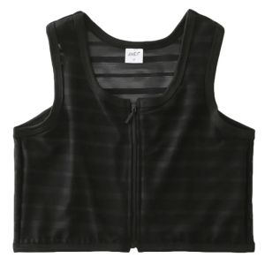JANEST Les strapless zippered bra wrapped around the chest tight fitting TomBoy underwear for women with large breasts showing small shrinkage students shaping breasts without visible chest