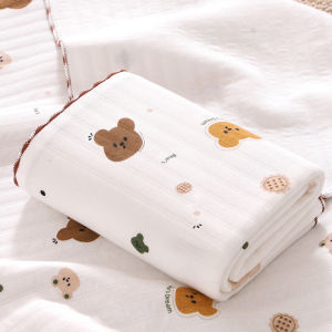 Soft Thicken Cotton Newborn Swaddle Square Blanket Cartoon Printed Boys Girls Bath Towel 85CM